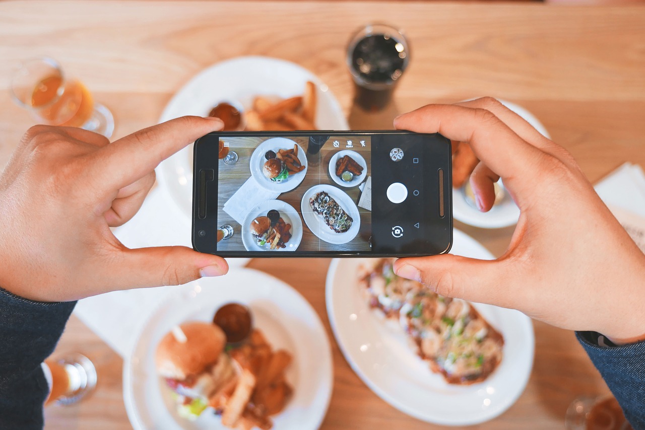 Restaurant food photo for social media